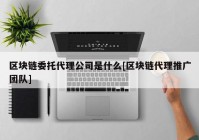 区块链委托代理公司是什么[区块链代理推广团队]