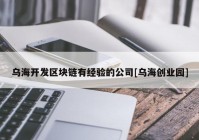 乌海开发区块链有经验的公司[乌海创业园]