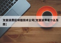 文旅消费区块链技术公司[文旅消费是什么东西]